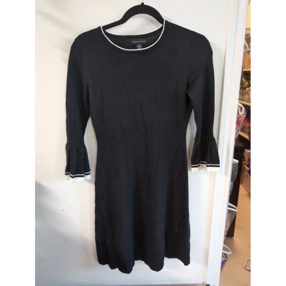 Adrienne vittadini merino bell sleeve dress